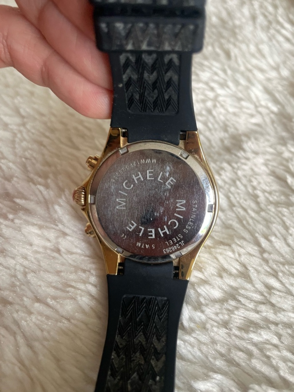 Michele Tahitian Jelly Bean 
Gold-Tone Chronograph Watch - Picture 11 of 12